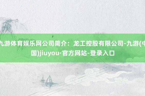 九游体育娱乐网公司简介：龙工控股有限公司-九游(中国)jiuyou·官方网站-登录入口