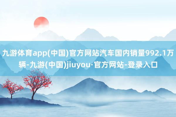 九游体育app(中国)官方网站汽车国内销量992.1万辆-九游(中国)jiuyou·官方网站-登录入口
