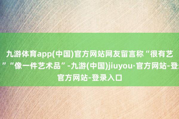 九游体育app(中国)官方网站 网友留言称“很有艺术感!”“像一件艺术品”-九游(中国)jiuyou·官方网站-登录入口
