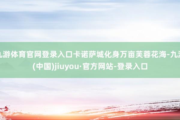 九游体育官网登录入口卡诺萨城化身万亩芙蓉花海-九游(中国)jiuyou·官方网站-登录入口