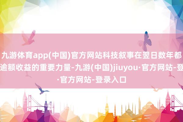 九游体育app(中国)官方网站科技叙事在翌日数年都是得回逾额收益的重要力量-九游(中国)jiuyou·官方网站-登录入口